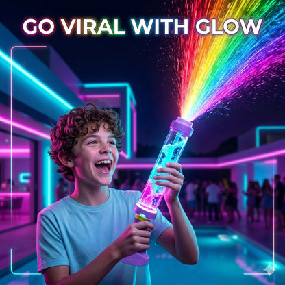 Glowing Rainbow LED Water Blaster | Summer Fun That Pops Like Magic! ✨
