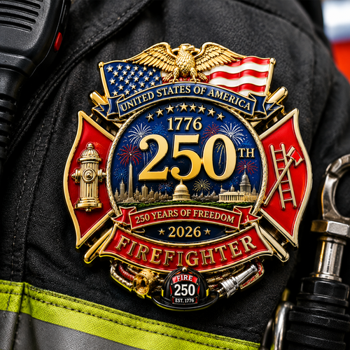🫡Salute To Our Firefighter👩‍🚒 250th Anniversary Firefighter Badge🎖️
