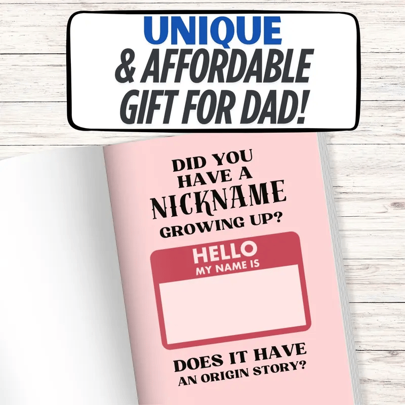 📖❤️Hey, Dad! Tell Me Something I Don't Know Journal—A Keepsake He’ll Cherish Forever