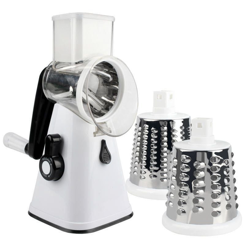 Multifunctional Rotary Vegetable Slicer – Hand Crank Cheese Grater & Veggie Cutter