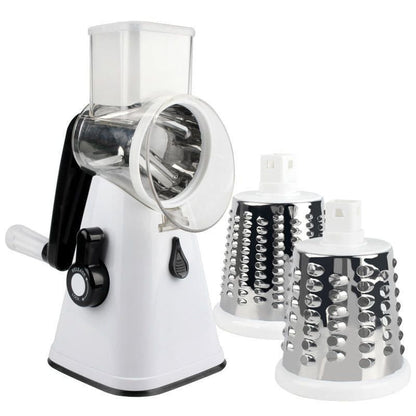 Multifunctional Rotary Vegetable Slicer – Hand Crank Cheese Grater & Veggie Cutter