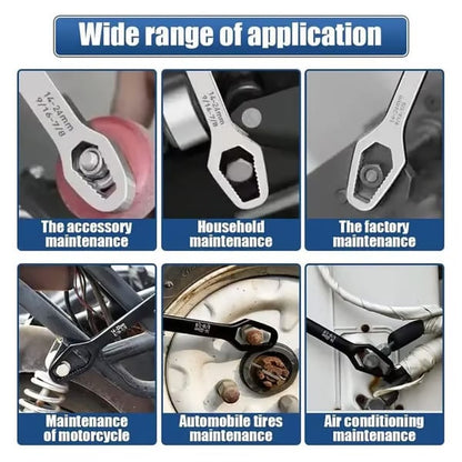 【🤩Buy 1 Get 1 Free】🔧Double-Ended Torx Wrench🛠️, Universal Automotive Torx Wrench 8-24mm Self-Tightening🔧