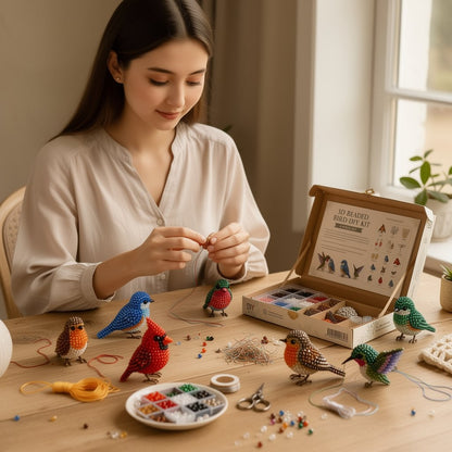 🧵✨ Tiny 3D Beaded Animal DIY Kit – Turn Tiny Beads Into Treasured Handmade Animals, Great for Cozy Afternoons & Thoughtful Gifts