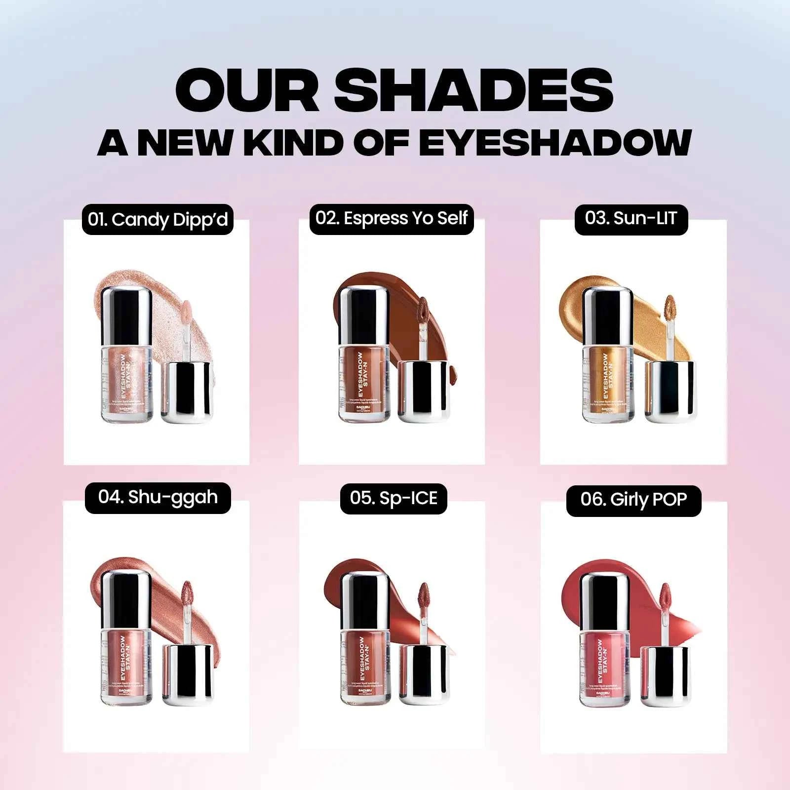 💄 Long-Lasting Liquid Eyeshadow | Waterproof Crease-Proof Formula