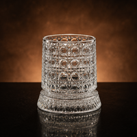 Luxury Embossed Rotating Whiskey Glass