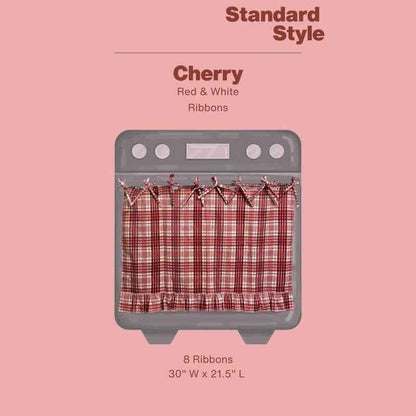 🧺 Handmade Oven Skirts | Farmhouse Kitchen Décor🔒 Heat-Resistant | 🎀 Effortless Install | ✨ Hide Clutter & Elevate Style