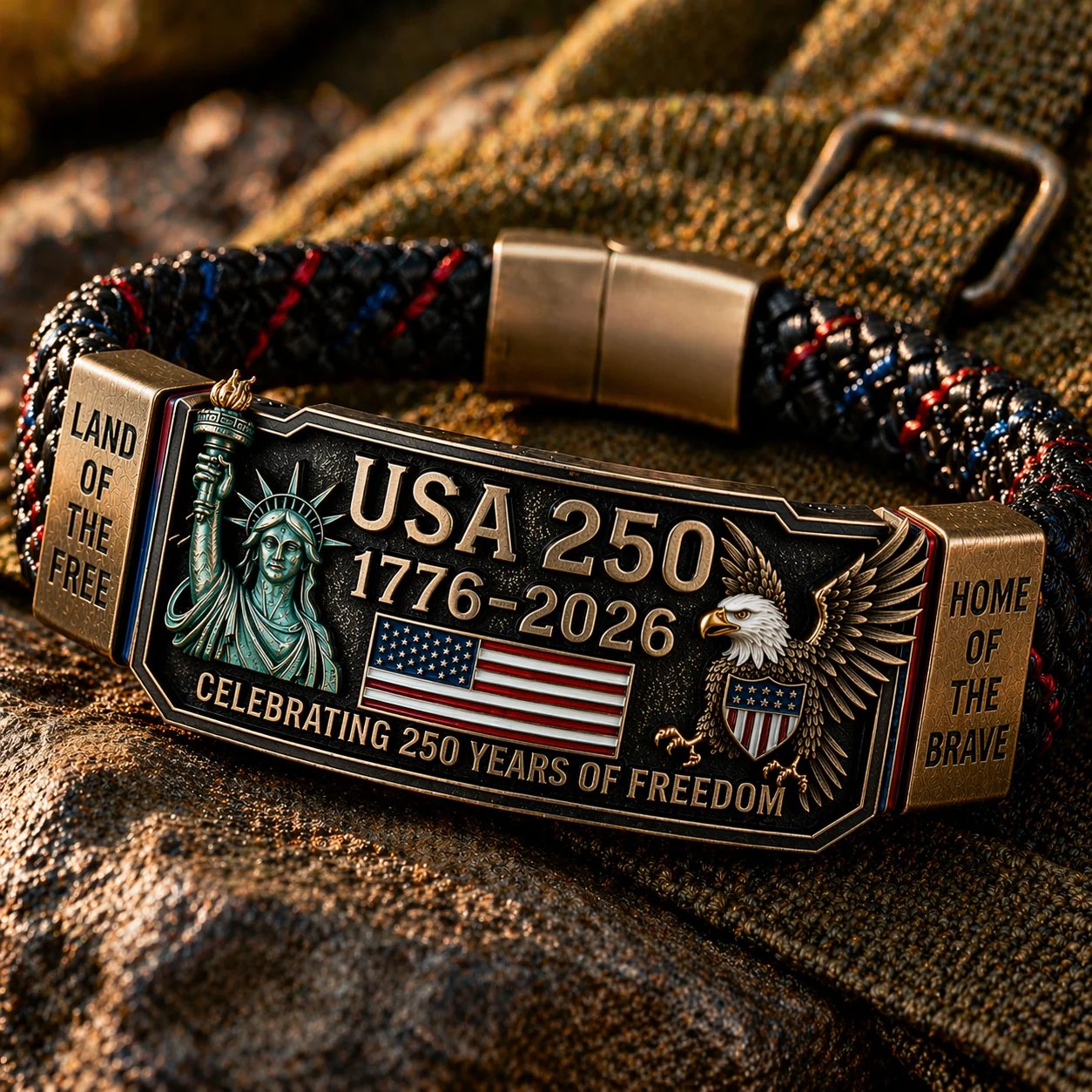 🔥Last Day 49% OFF🦅USA 250TM Freedom Legacy Bracelet (1776–2026)