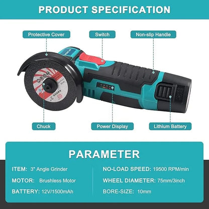 🔩⚡ Hot Sale 50% OFF🔥 Cordless Mini Angle Grinder | Lightweight, Powerful & Easy to Carry