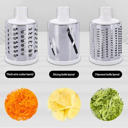 Multifunctional Rotary Vegetable Slicer – Hand Crank Cheese Grater & Veggie Cutter