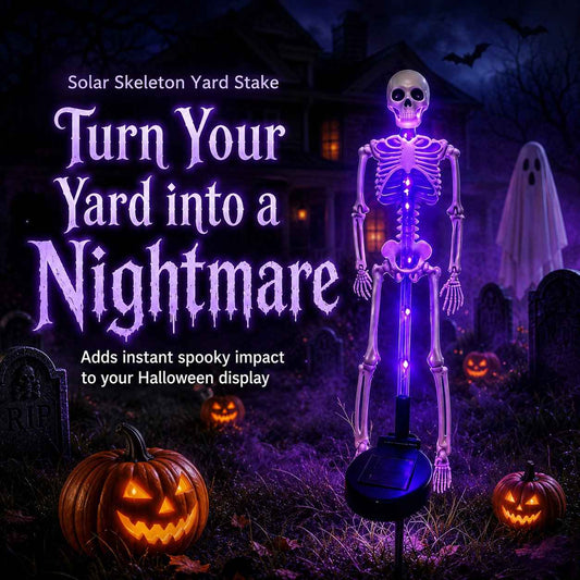 Turn Your Yard Into A Spooky Skull Path 💀🌙 Halloween Solar Garden Lights