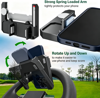 🔥Last Day 48% OFF|🌟⛳ Golf cart steering wheel phone holder🏌️