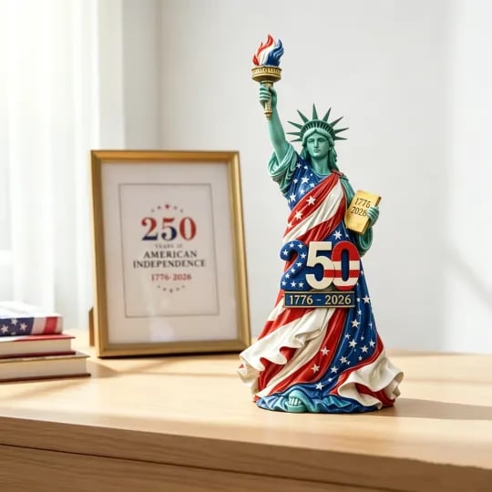 🗽Celebrate The Day Of Liberty - Handmade USA 250th Anniversary Statue of Liberty Figurine✨