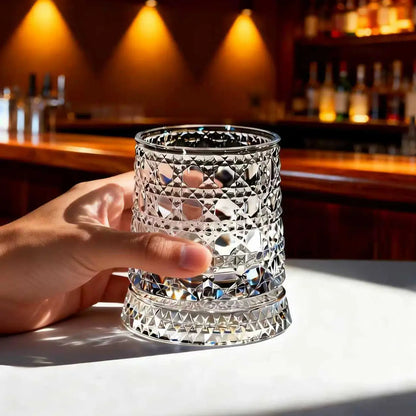 😎Best Gift For Gentlemen-360° Spinning Crystal Whiskey Glass🥃