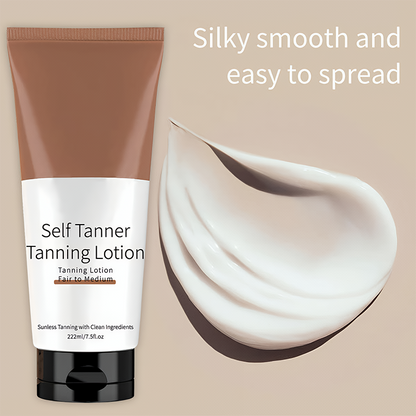 🌞 Silky Smooth Self Tanner Lotion – Get a Natural, Long-Lasting Sun-Kissed Glow Without the Sun, No Orange, No Streaks