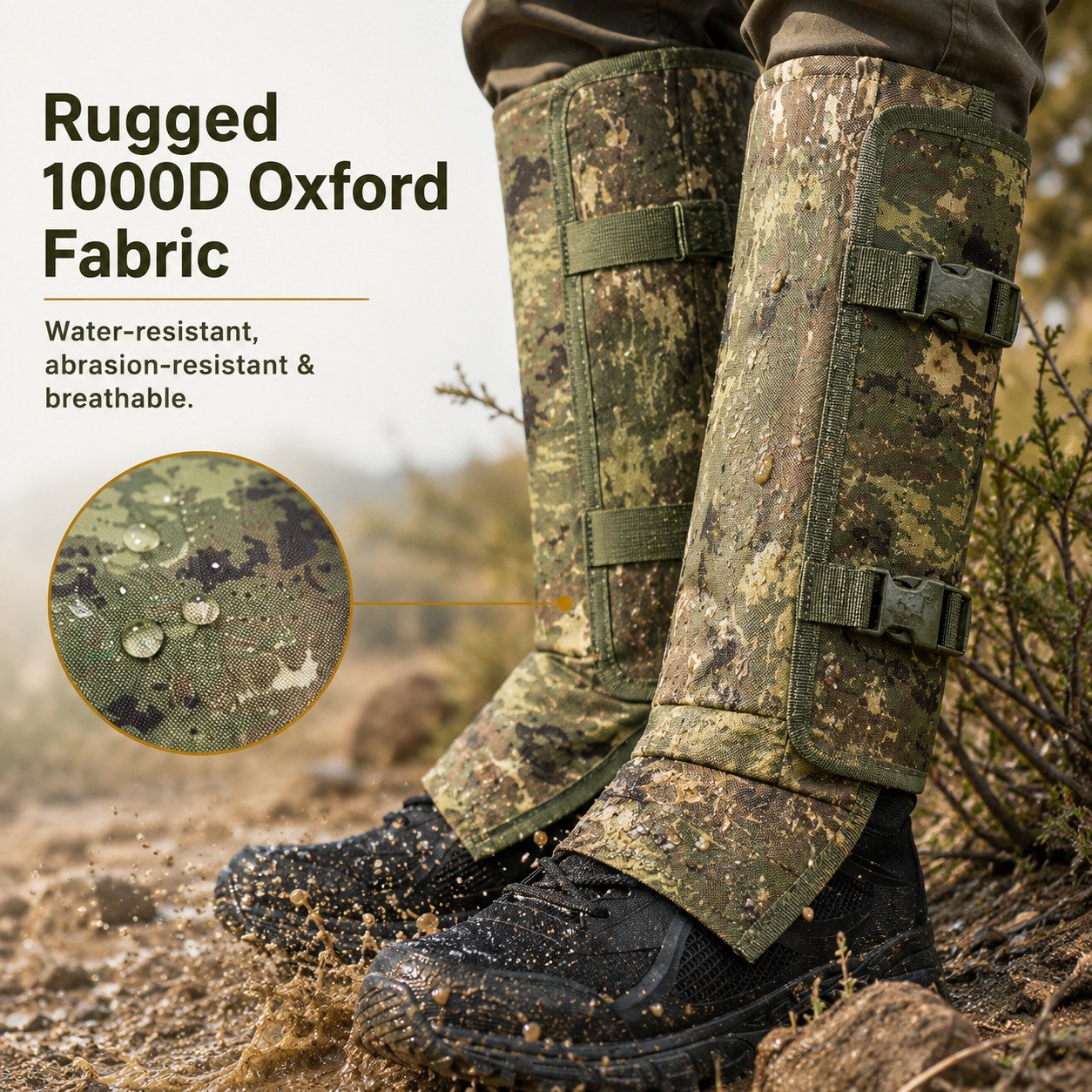 Professional Snake Guard Gaiters – Lightweight Leg Protection for Outdoor Use