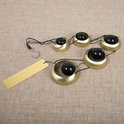 🔔 Quintet Brass Wind Chimes (35-inch)