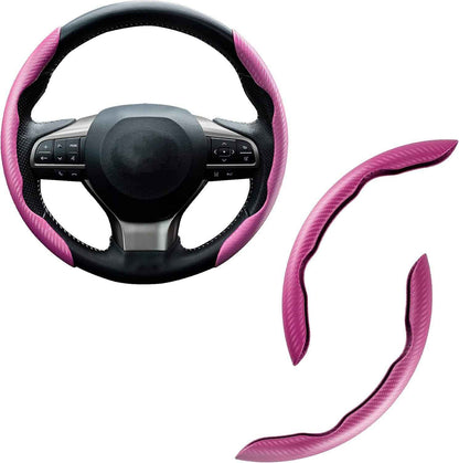 🚗 Carbon Fiber Steering Wheel Cover | Silicone Anti-Slip