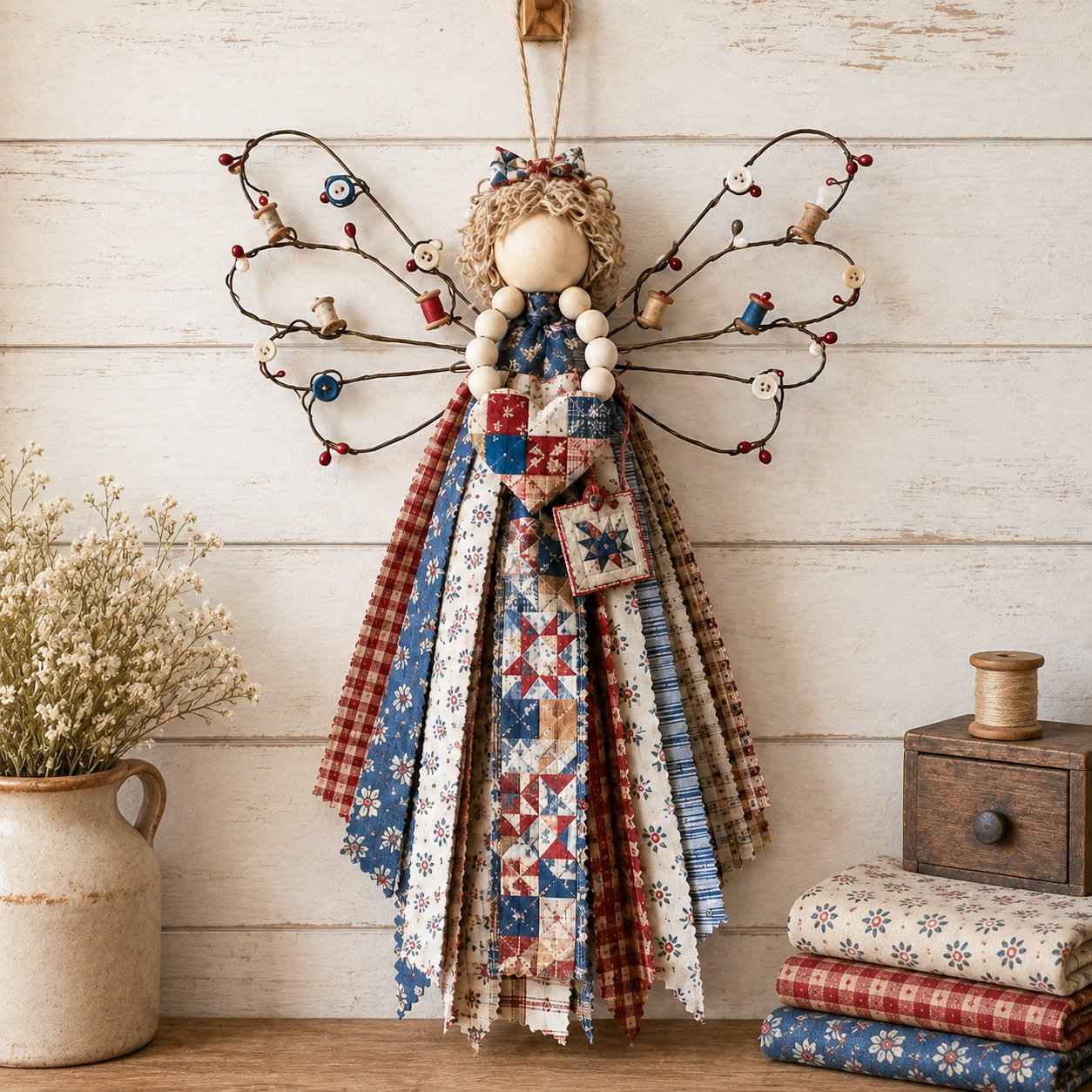 🔥HOT SALE - 🪽 Angel Fabric Hanging DIY Kit