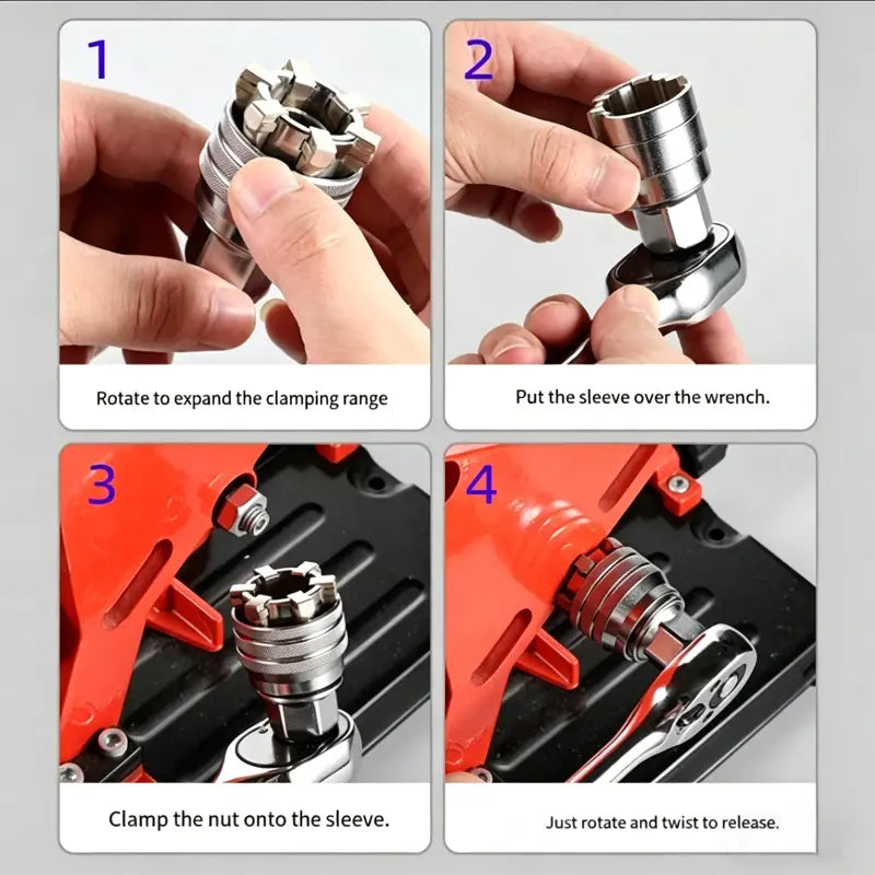 🛠️ Universal Socket Wrench | Multi-Function Repair Tool