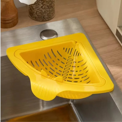🧲✨ Magnetic Triangle Drain Basket | Multi-Function Sink Organizer & Food Strainer