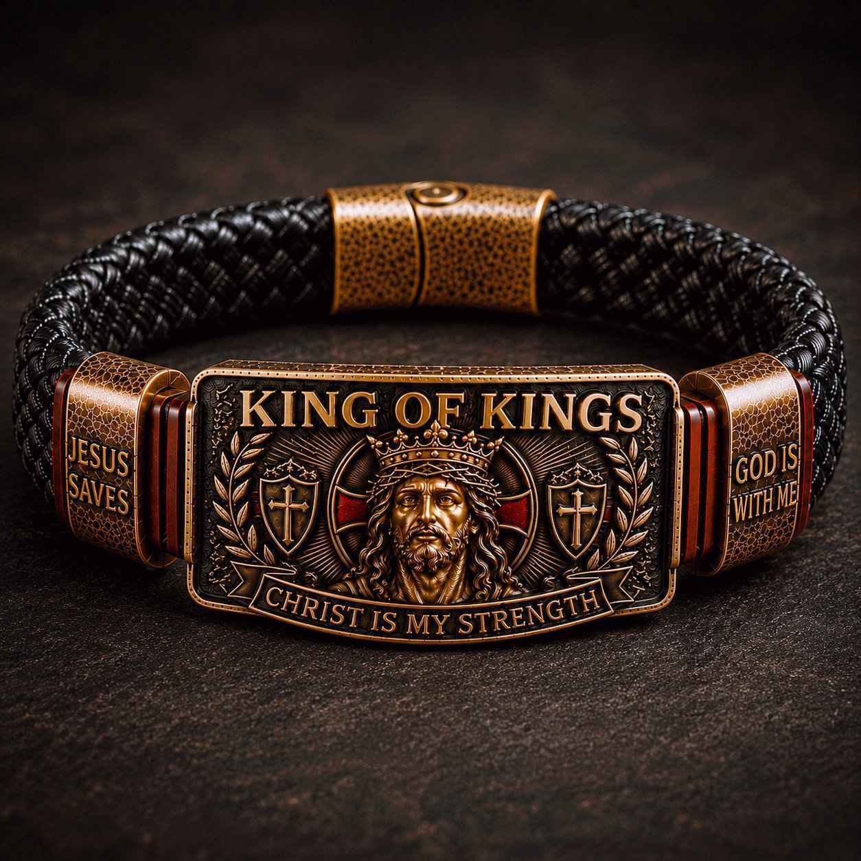 ✨ Adjustable Faith Wristband | King of Kings Bracelet