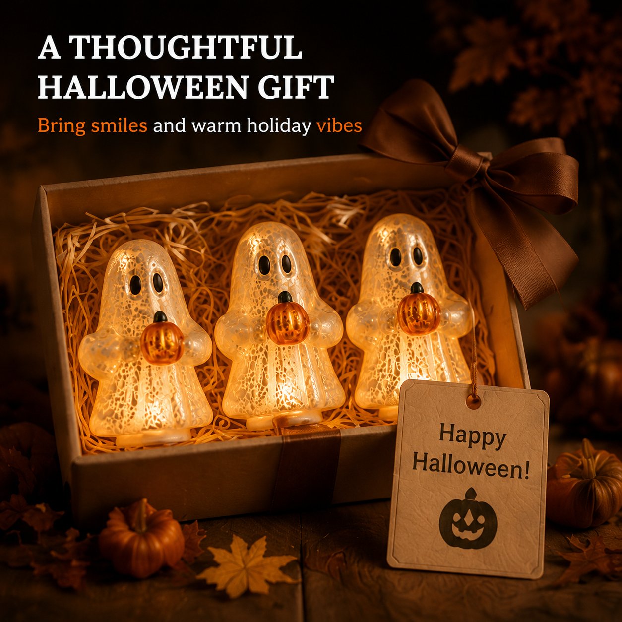 🎁 Last Day 50% OFF – 👻Glowing Ghost Set (3 pieces)