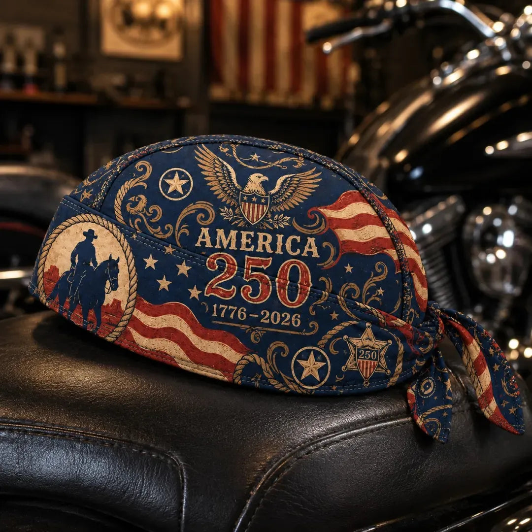 🚨FLASH SALE - 🎖️America 250 Tribute Biker Do Rag(✨Moisture-Wicking All-Day Comfort}