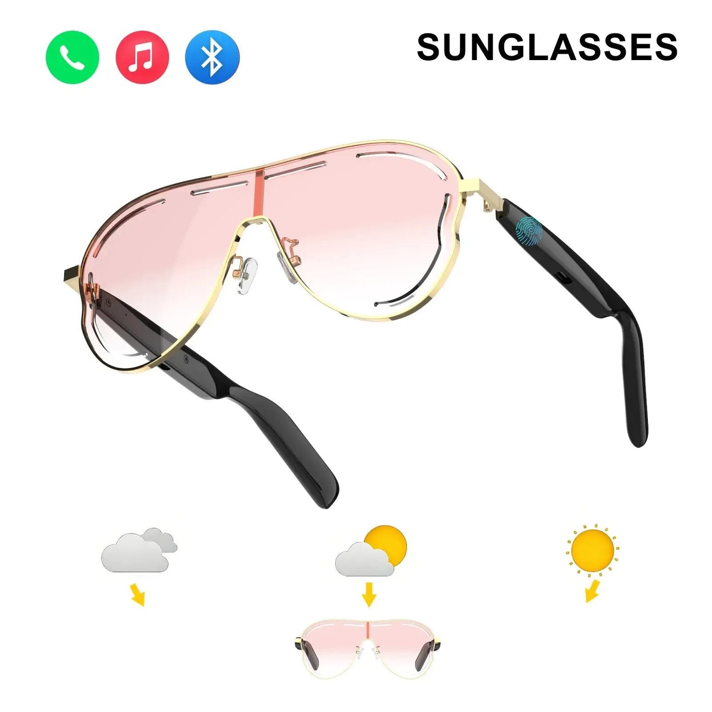 💕Hot sale 49% OFF😎 Smart Bluetooth 5.4 Audio Sunglasses – Open Ear, UV & Blue Light Protection