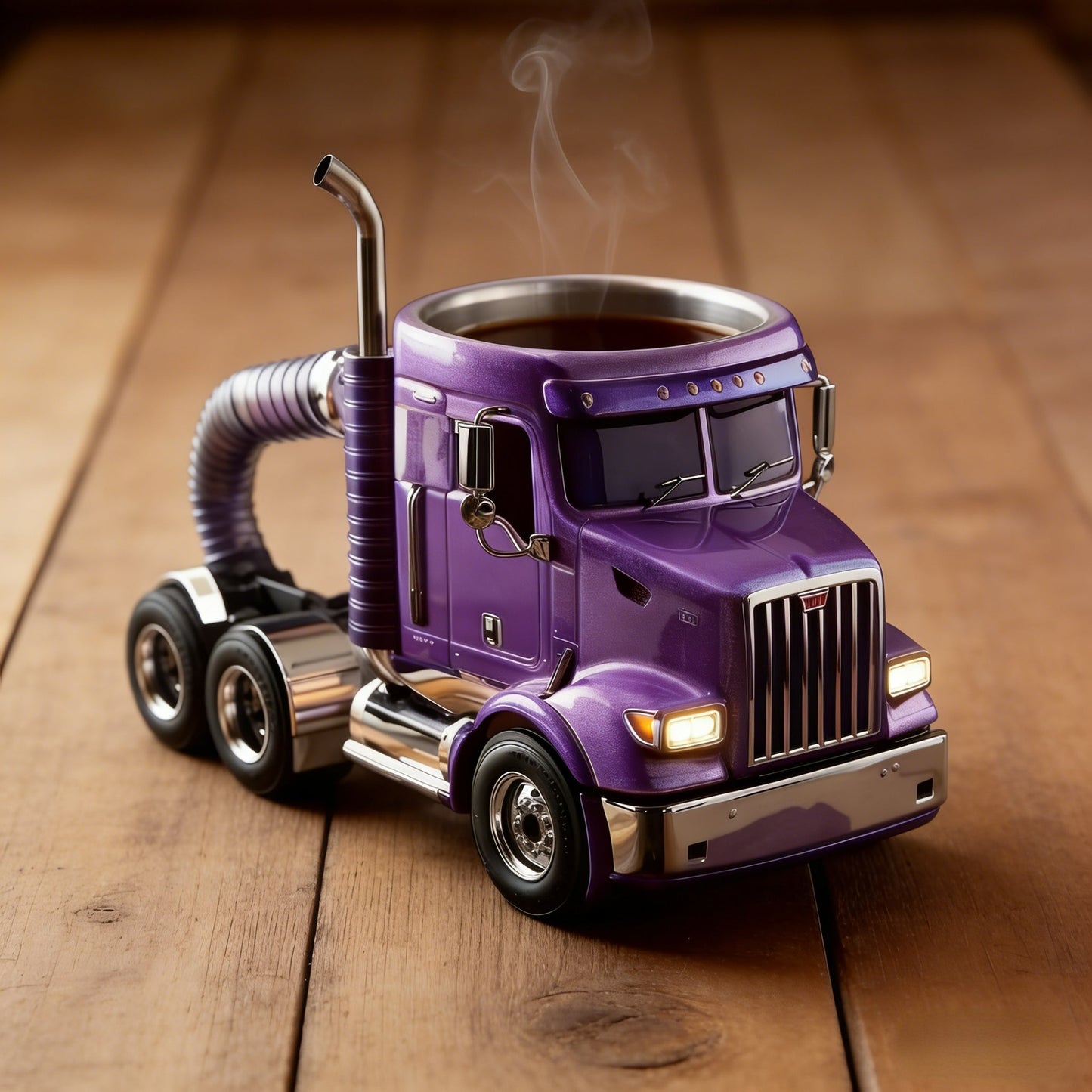 Handcrafted Resin Mug for Family & Friends 🚛☕Durable Semi-Truck Shaped Coffee Mug