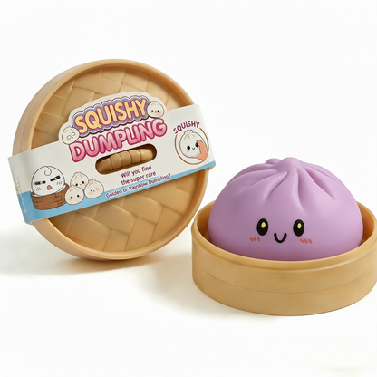 Kawaii Cute Rainbow Dumpling Squishy Stress Toy – Soft Slow-Rising Stress Relief Toy