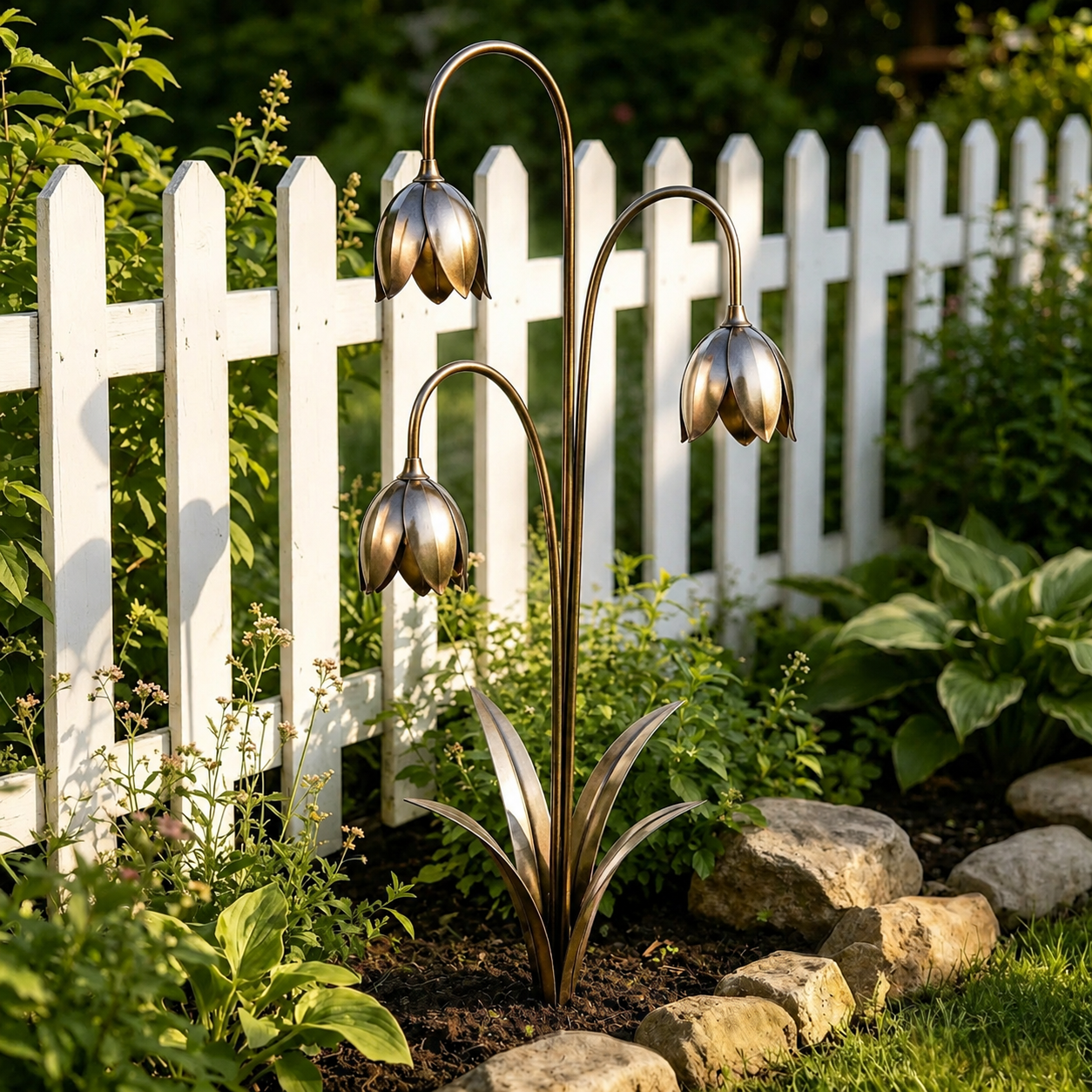 ⚜️Enchanting Lily of the Valley Garden Stakes🔔 – Add Charm & Gentle Melody to Your Outdoor Space