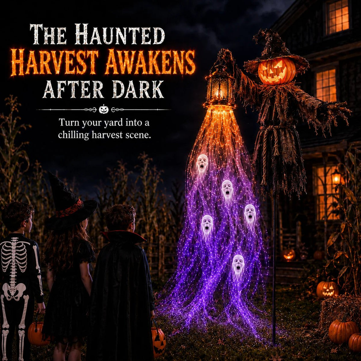 🔥 51% OFF Today Only – 🎃 Haunted Headless Horseman Halloween Yard Light | Animated Spooky Outdoor Garden Decoration 💀