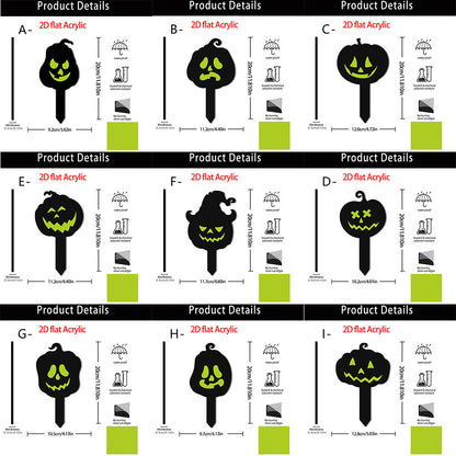 🎃🔥Halloween Sale 50% OFF🔥 Luminous Acrylic Pumpkin Garden Stake