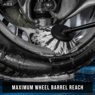 V+ Wheel Barrel Brush, Cleaning Brush for Wheels, 1 Pack