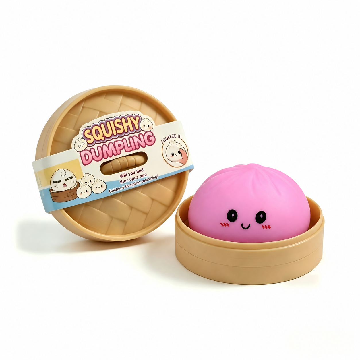 Kawaii Cute Rainbow Dumpling Squishy Stress Toy – Soft Slow-Rising Stress Relief Toy