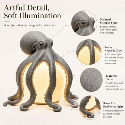 🎁🎉Only $21.99 This Week🌟🐙 Ocean Sculpture Octopus Ambient Table Lamp
