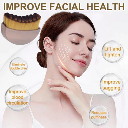 Lymphatic Contour Face Brush for Jawline & Chin Sculpting