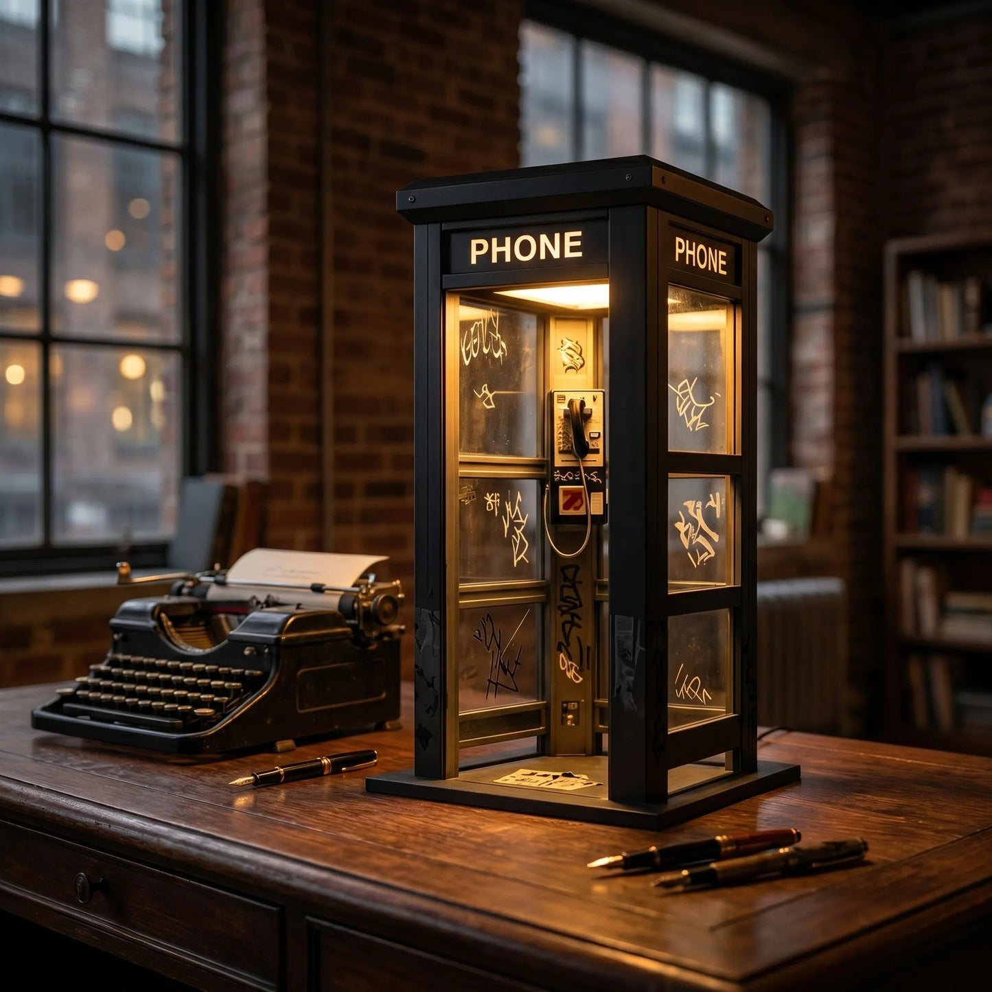 🔥Hot Sale 50% OFF✨Vintage Phone Booth Ambient Lamp🎇