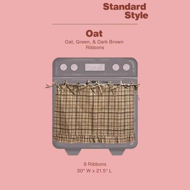 🧺 Handmade Oven Skirts | Farmhouse Kitchen Décor🔒 Heat-Resistant | 🎀 Effortless Install | ✨ Hide Clutter & Elevate Style
