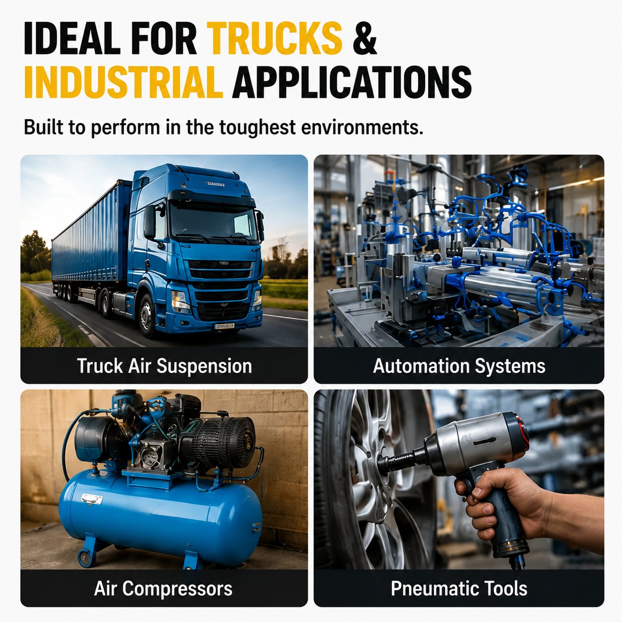 🔩Heavy Duty Push in Pneumatic Connectors🔩