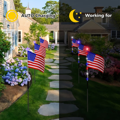 🔥Buy One Get One Free🗽US Independence Day Promotion- Solar Flag Light Set