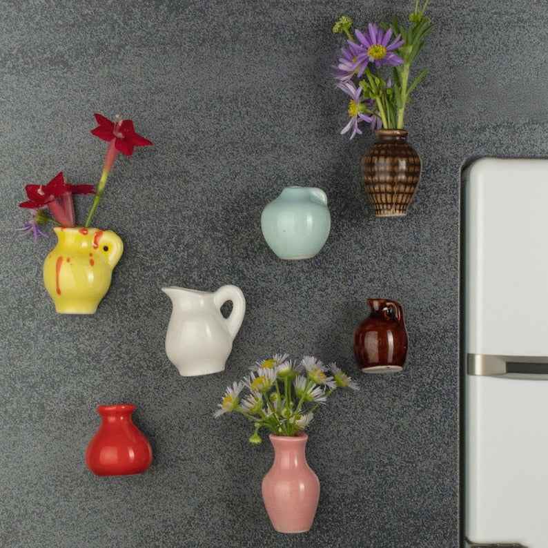 🔥Up To 69% Off!🔥-🌷Mini Dried Flower Ceramic Fridge Magnet – Handmade