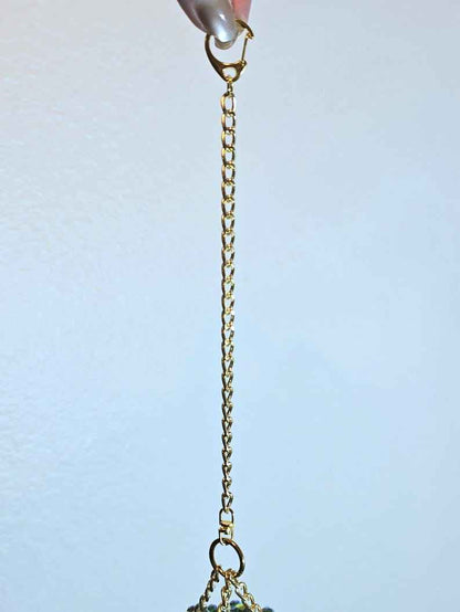 🔥Last Day 50% OFF| 🌟Mini Woven Basket Beaded Plant Suncatcher - Longer Strands🍀☀️