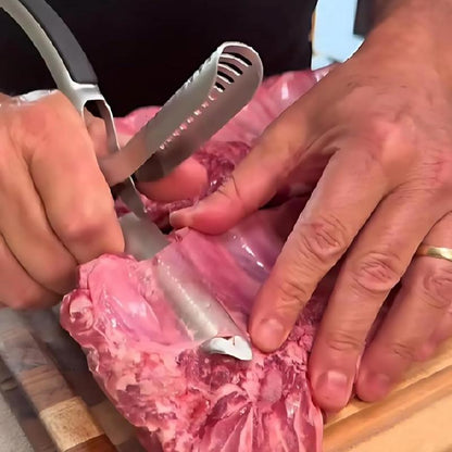 🎁For BBQ Season-47% OFF Now🎁Stainless Steel Rib Membrane Remover 🔪