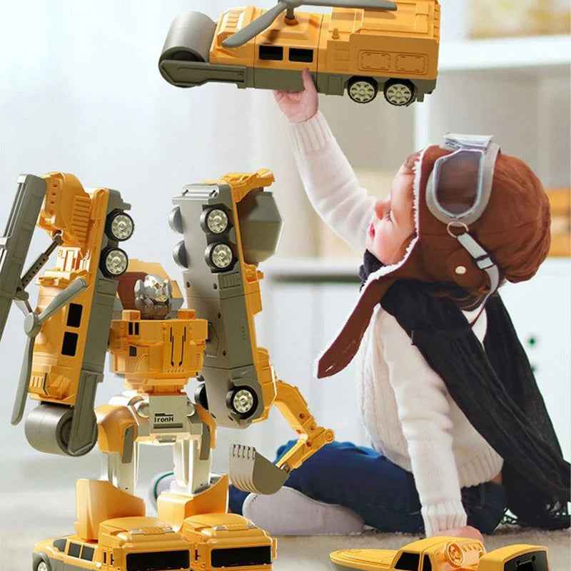 Magnetic Robo Car Adventure with Storage Box