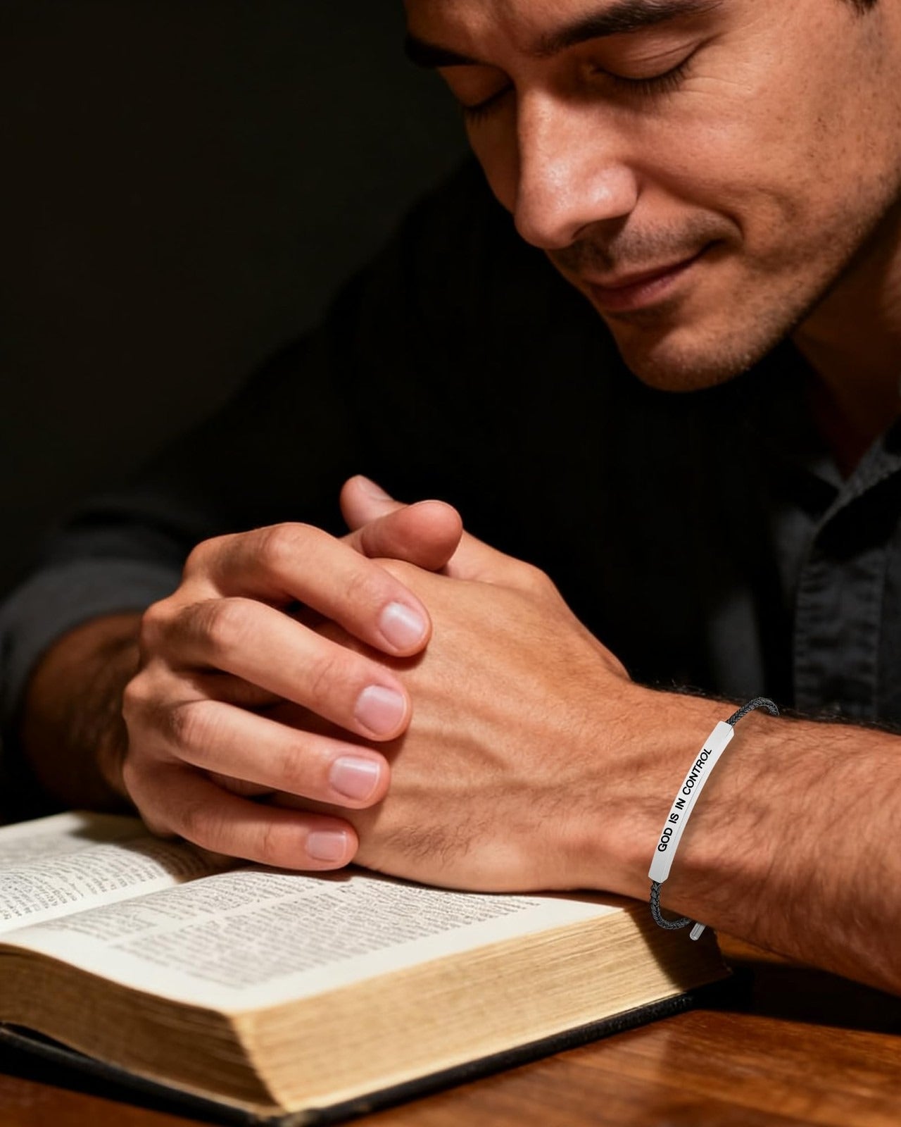 ✨God Is In Control Engraved Faith Bracelet – ✝️A Daily Reminder of Peace, Strength & Trust