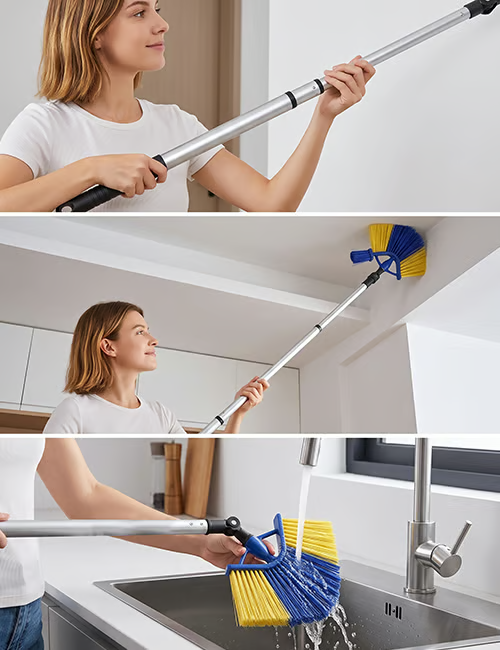 180° Adjustable Telescopic Ceiling Cleaning Brush