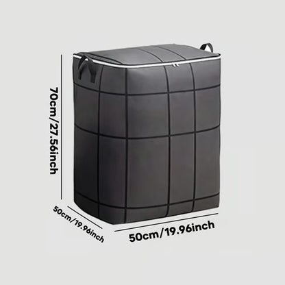 💥SAVE 50%📦 Foldable Large Capacity Clothing Storage Bag, Reinforced Handle Non-Woven Storage Bin For Closet Blanket Organizer