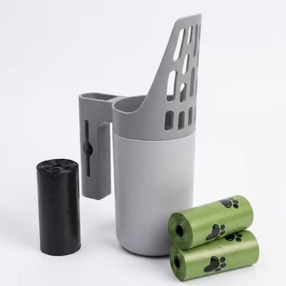 🐱 All-in-One Cat Litter Scoop with Built-In Waste Bin