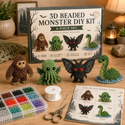 🏆Limited Time Sale 50% OFF🧵✨Petite 3D Beaded Animal Craft Kit